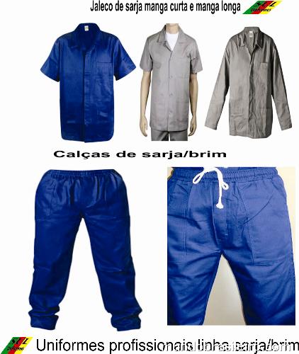 calças sarja para uniformes